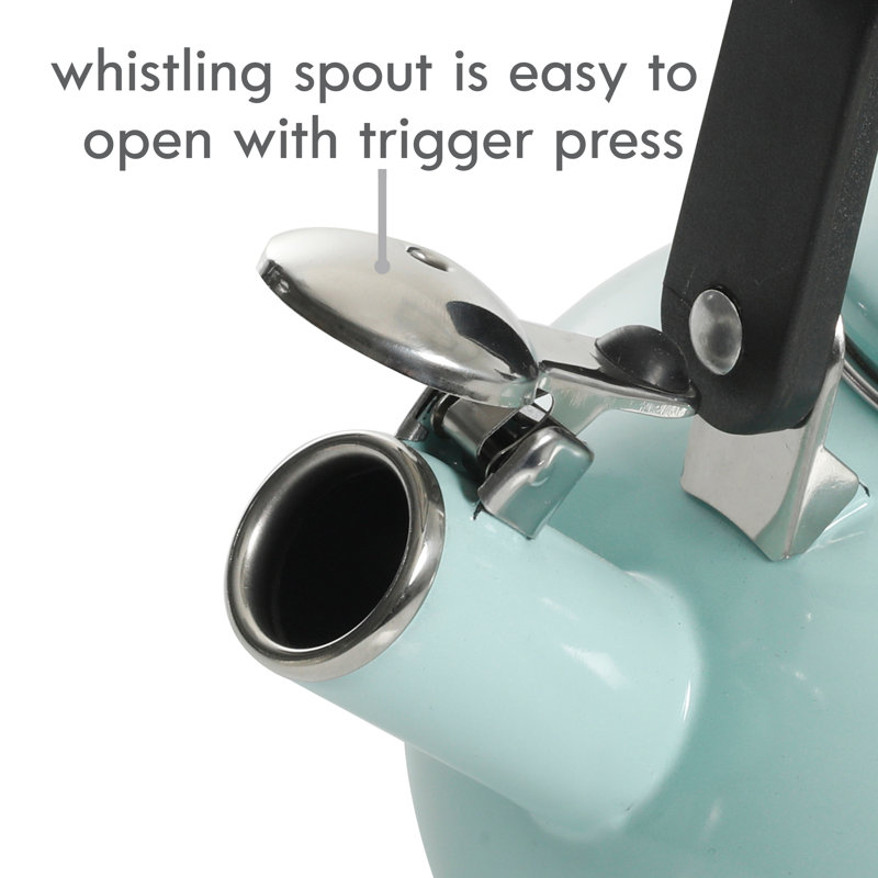 Kenmore 1.5 Quarts Whistling Stovetop Tea Kettle & Reviews Wayfair